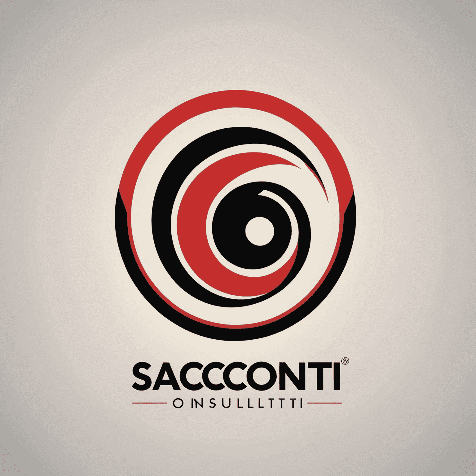 saconsulti logo - A modern, sleek design incorporating red and black elements, symbolizing business consulting in South Africa