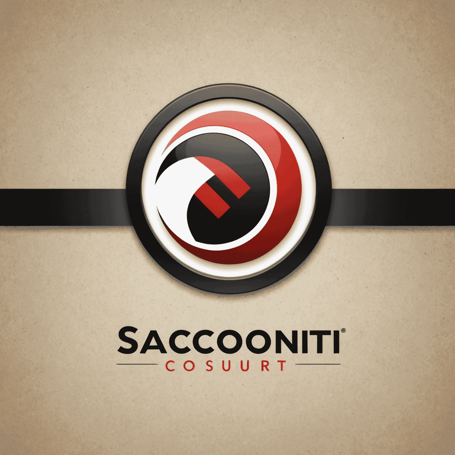 saconsulti logo - A modern, sleek design incorporating red and black elements, symbolizing business consulting in South Africa