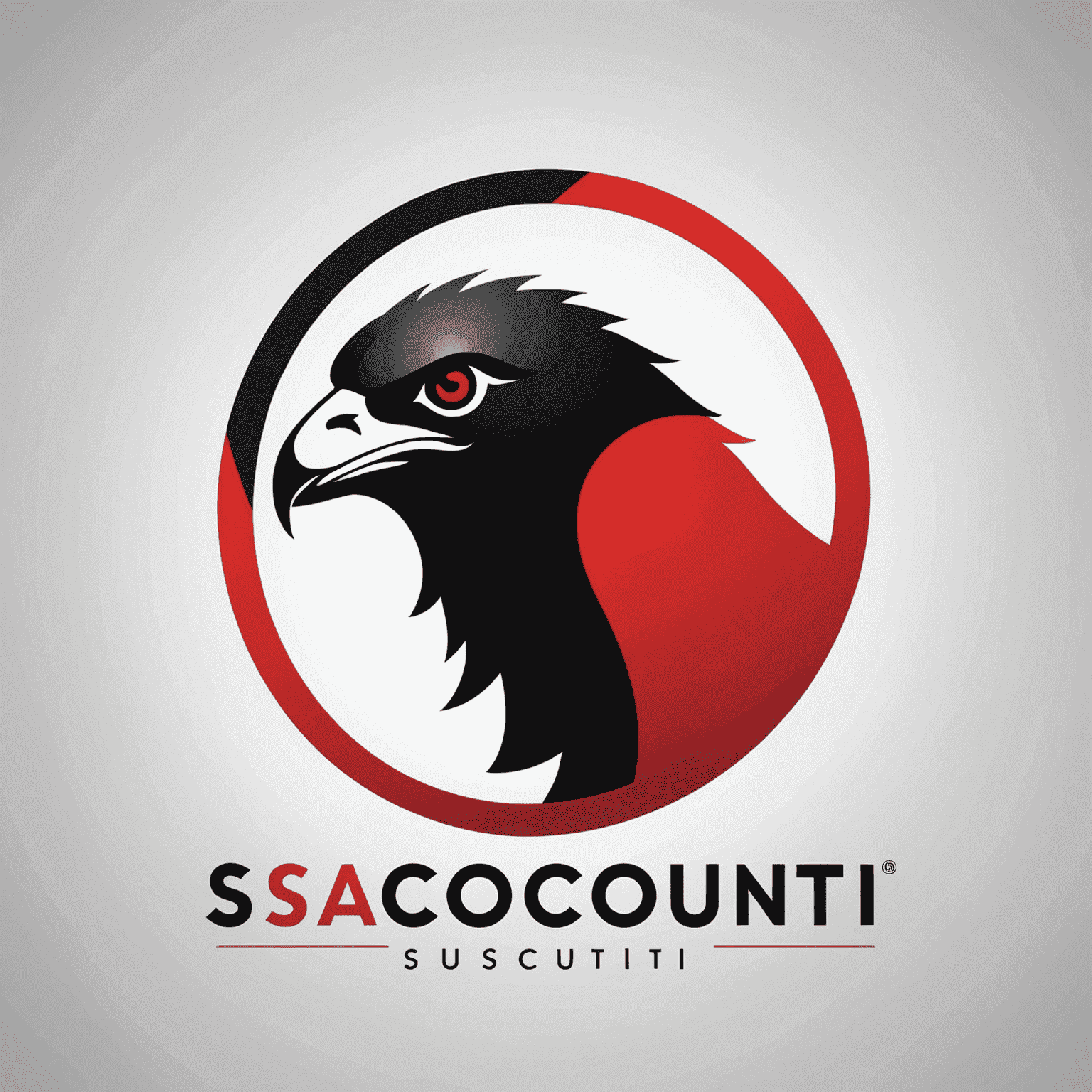 saconsulti logo - A modern, sleek design incorporating red and black elements, symbolizing business consulting in South Africa