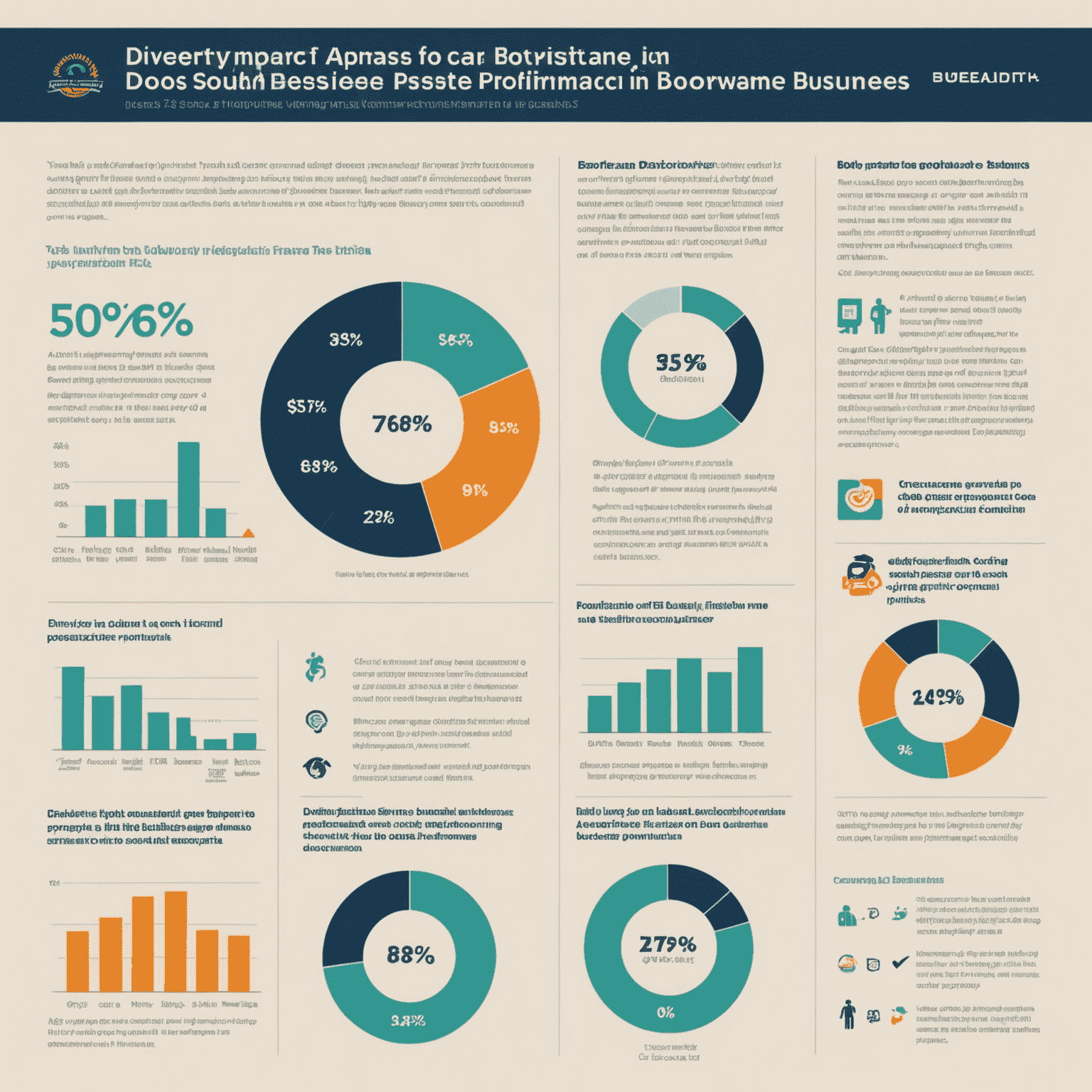 A chart showing the positive impact of diversity initiatives on company performance in South African businesses